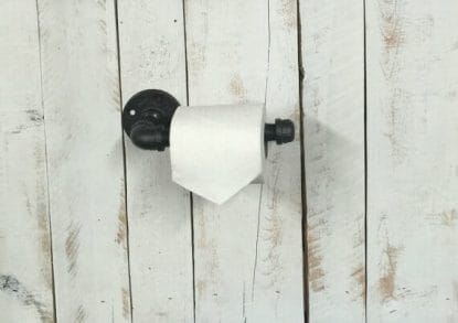 industrial steel pipe wall mounted toilet roll holder