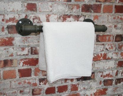 industrial steel pipe wall mounted towel rail