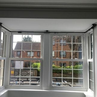 customised industrial steel pipe bay window curtain pole