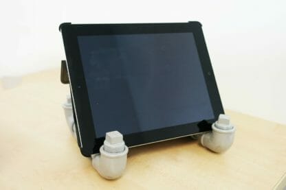 industrial steel pipe tablet holder 