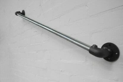 industrial silver steel pipe wall mounted stair rail