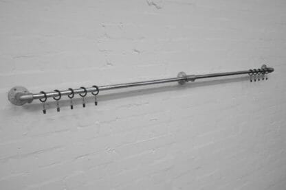 industrial steel pipe wall mounted curtain pole