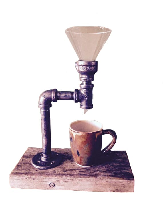 Vintage Coffee Maker Made From Pipe Fittings