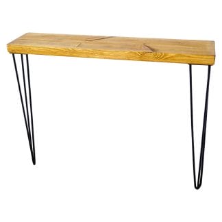 Solid-reclaimed-timber-console-table-with-hair-pin-legs-medium-oak