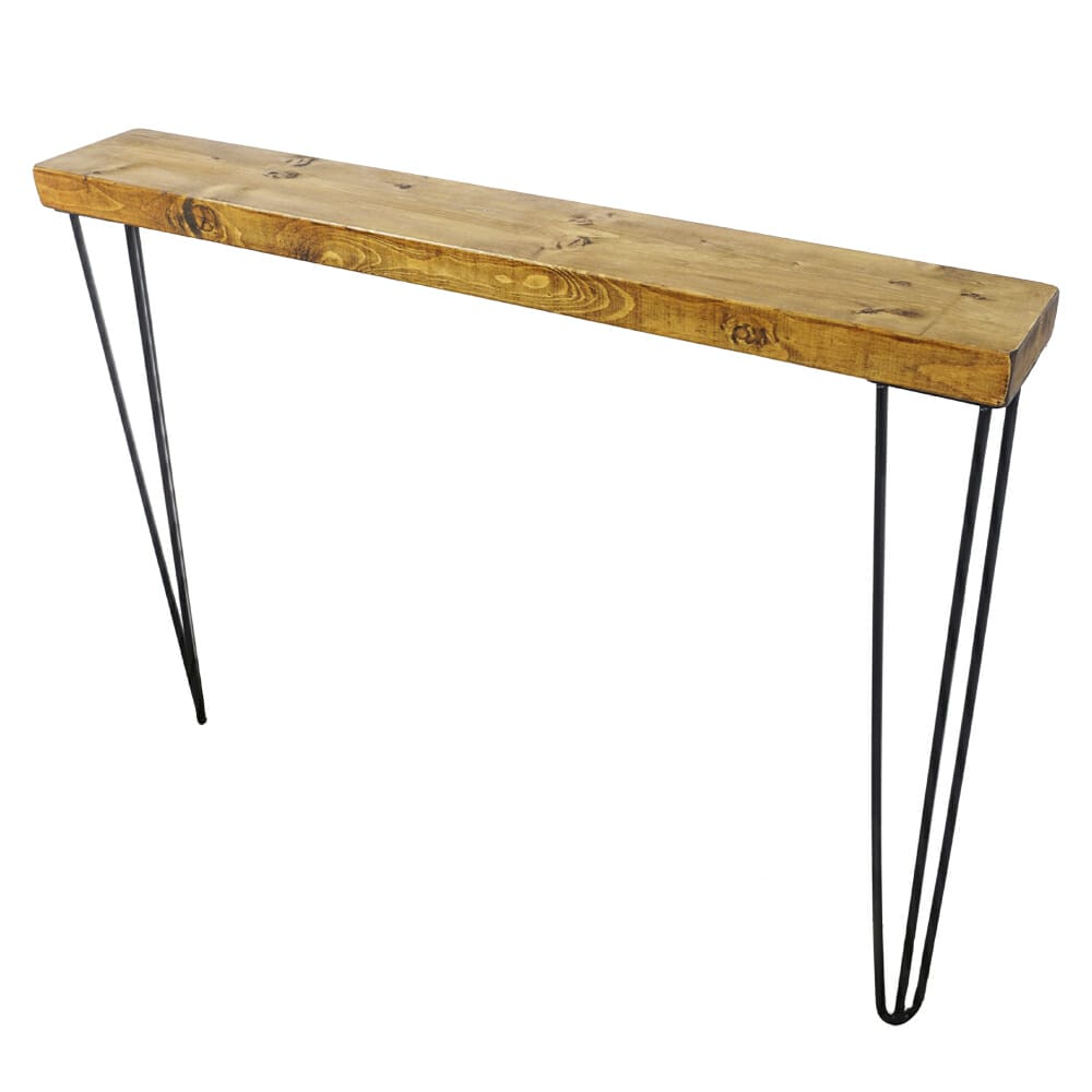 black leg console table