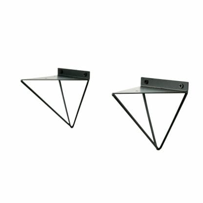 Hairpin shelf brackets pipedreamfurniture industrial style shelving pair angle left