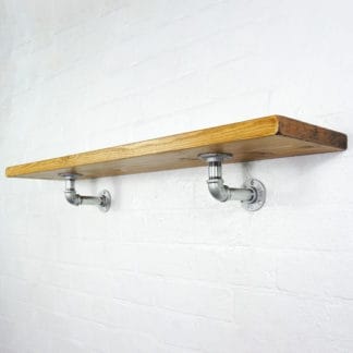 Industrial Silver Brackets with Shelves