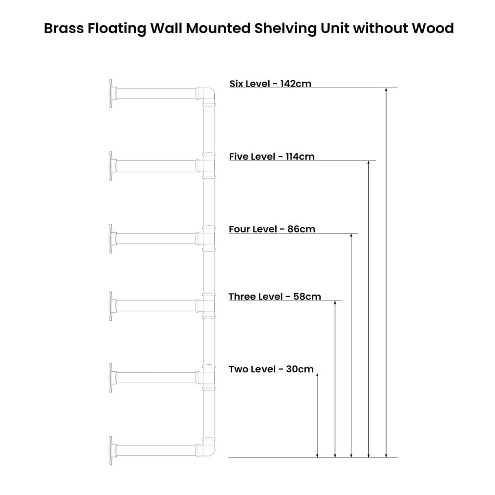 Solid Brass Shelving Unit Pipe Dream Furniture