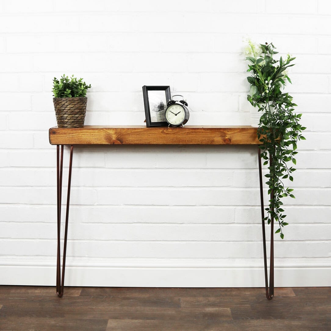 Recycled timber store console table