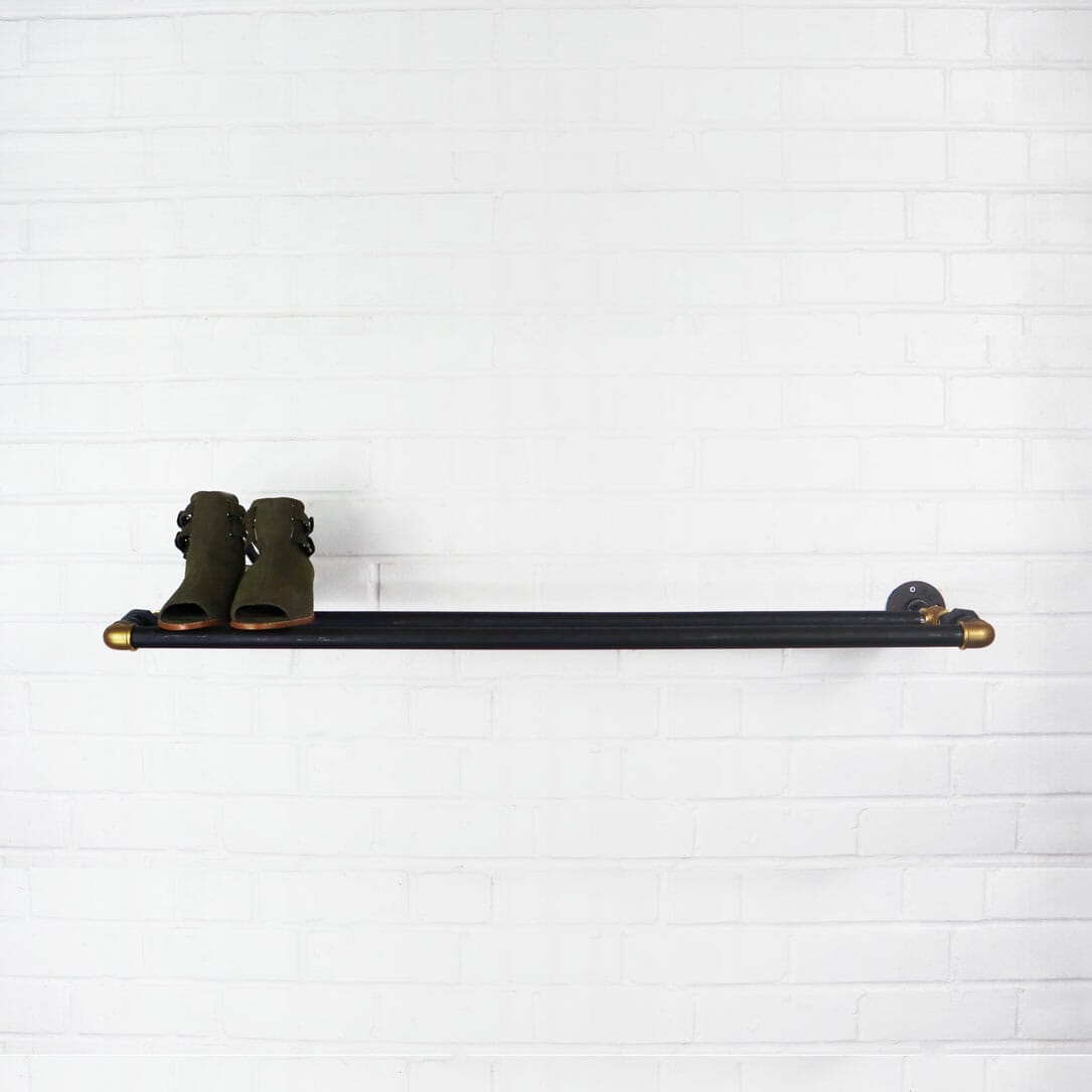 Metal shoe sale rack wall mounted