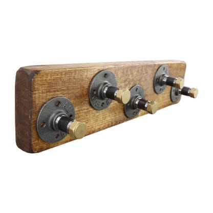 Coat Studs with Wooden Base