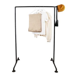 Single Clothing Rail with Hook