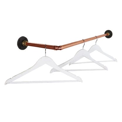 corner bend copper clothes rail