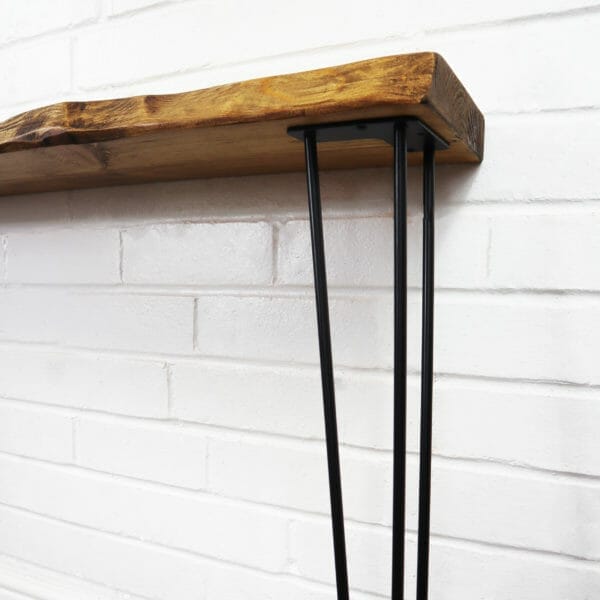 black hairpin console table