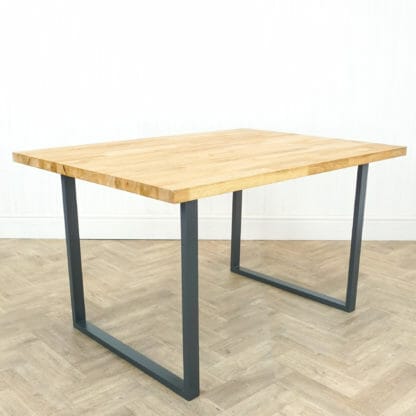 Solid-Oak-Table-With-Box-Steel-Square-grey-powder-coated-legs-1