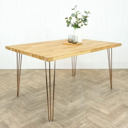 Solid-Oak-Table-With-Copper-Hair-Pin-Legs-3