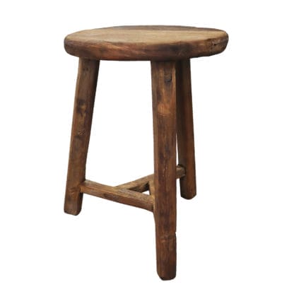 Traditional-Rustic-Round-Barn-Stool-2