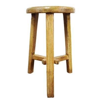 Traditional-Rustic-Round-Barn-Stool-4