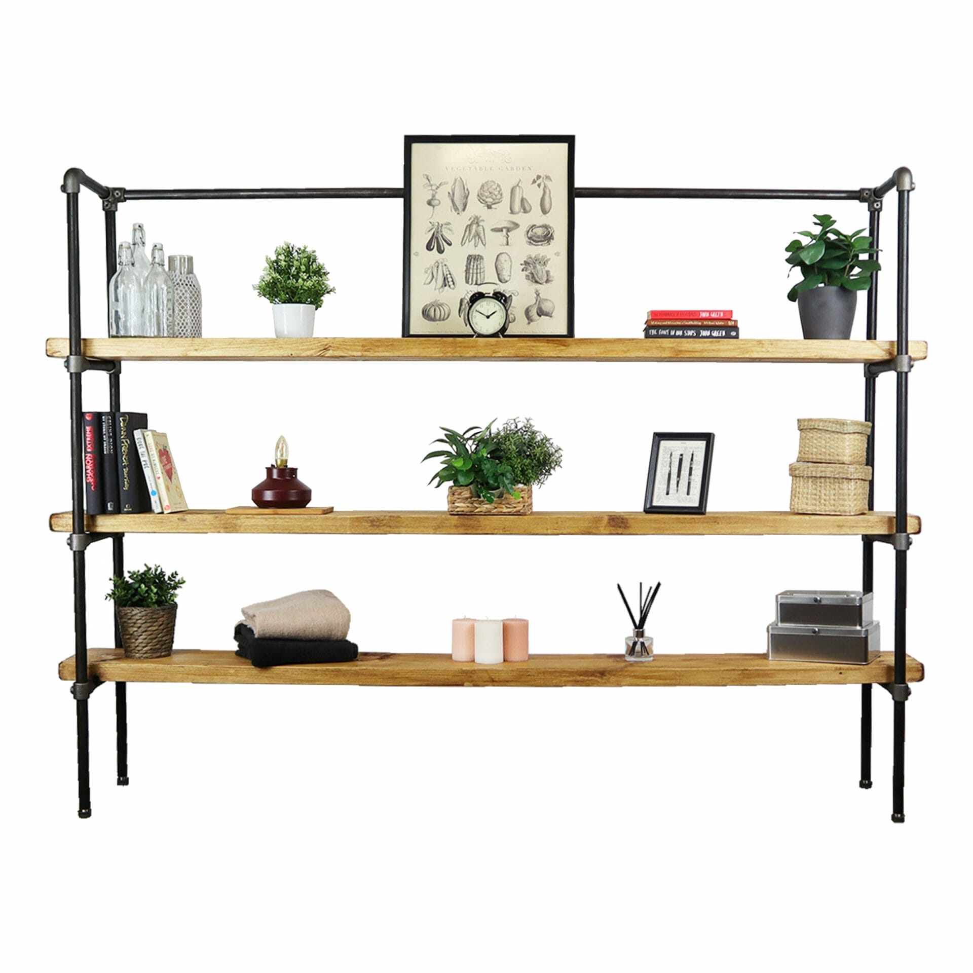 Metal on sale tier shelf