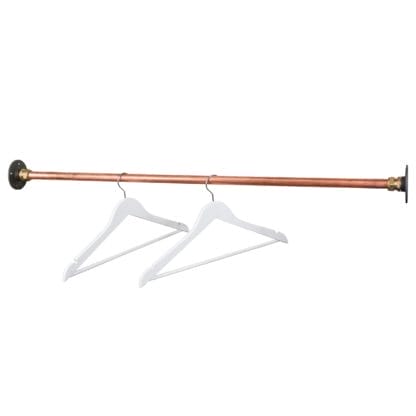 Copper pipe clothes rail