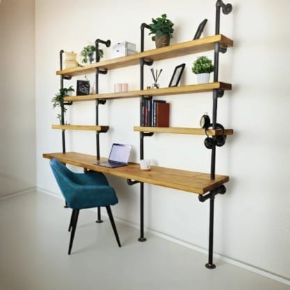 Wall-Mounted-Shelving-Unit-with-Desk-3
