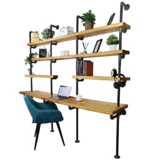 Wall-Mounted-Shelving-Unit-with-Desk-2