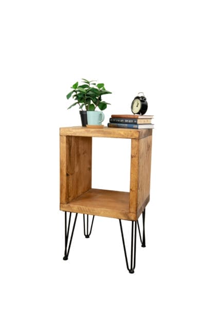 Reclaimed-Timber-Cube-Table-with-Hairpin-Legs-2