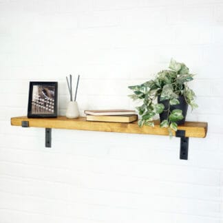 Raw Steel Brackets with Shelves
