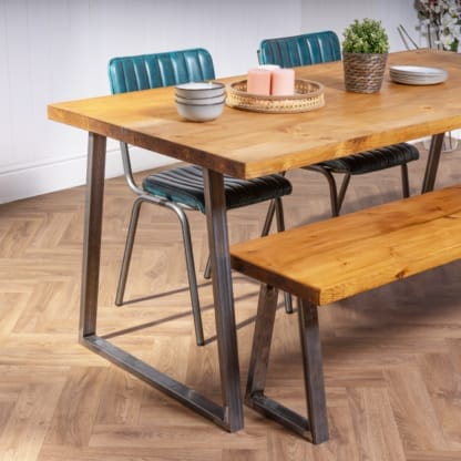 Rustic-Dining-Table-with-Trapezium-Legs-4