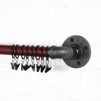 Red Oxide Curtain Poles