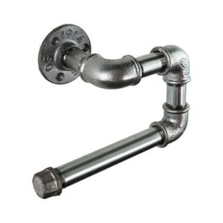 Industrial Silver Toilet Roll Holders