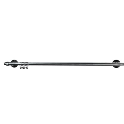 Chrome industrial pipe double curtain pole pipedreamfurniture