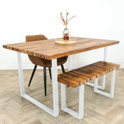 Solid-Walnut-Table-With-Box-Steel-Square-white-powder-coated-legs-1