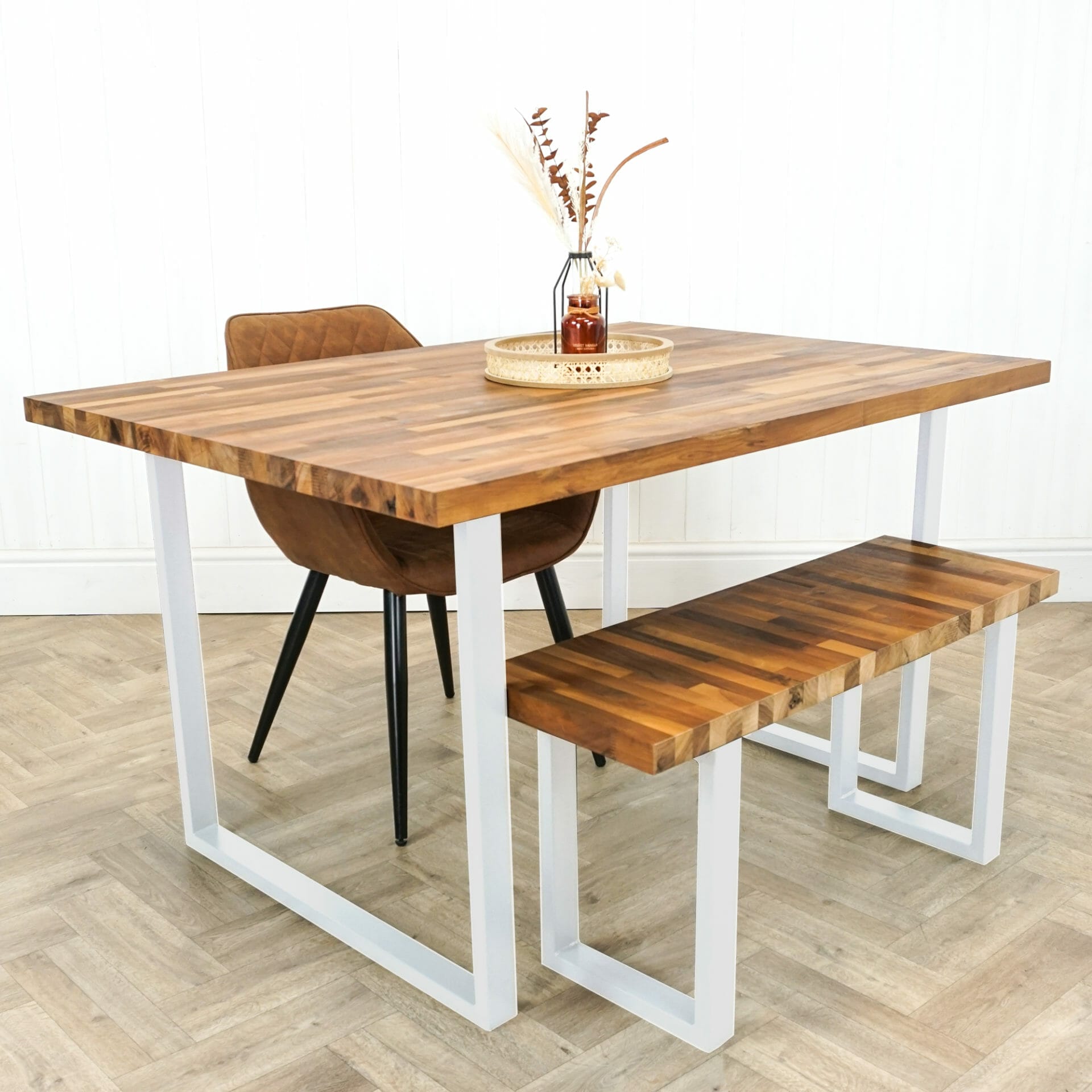 Square walnut dining deals table