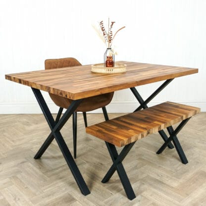 Solid-Walnut-Table-With-Box-Steel-x-black-powder-coated-legs-1