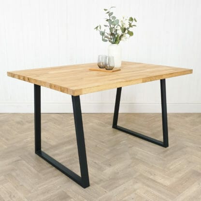 Solid-Oak-Table-With-Box-Steel-Trapezium-black-powder-coated-legs-2