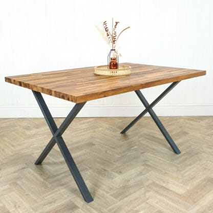 Solid-Walnut-Table-With-Box-Steel-x-grey-powder-coated-legs-1