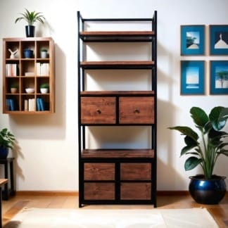 Industrial-Style-Bookcase and-Cabinet-4