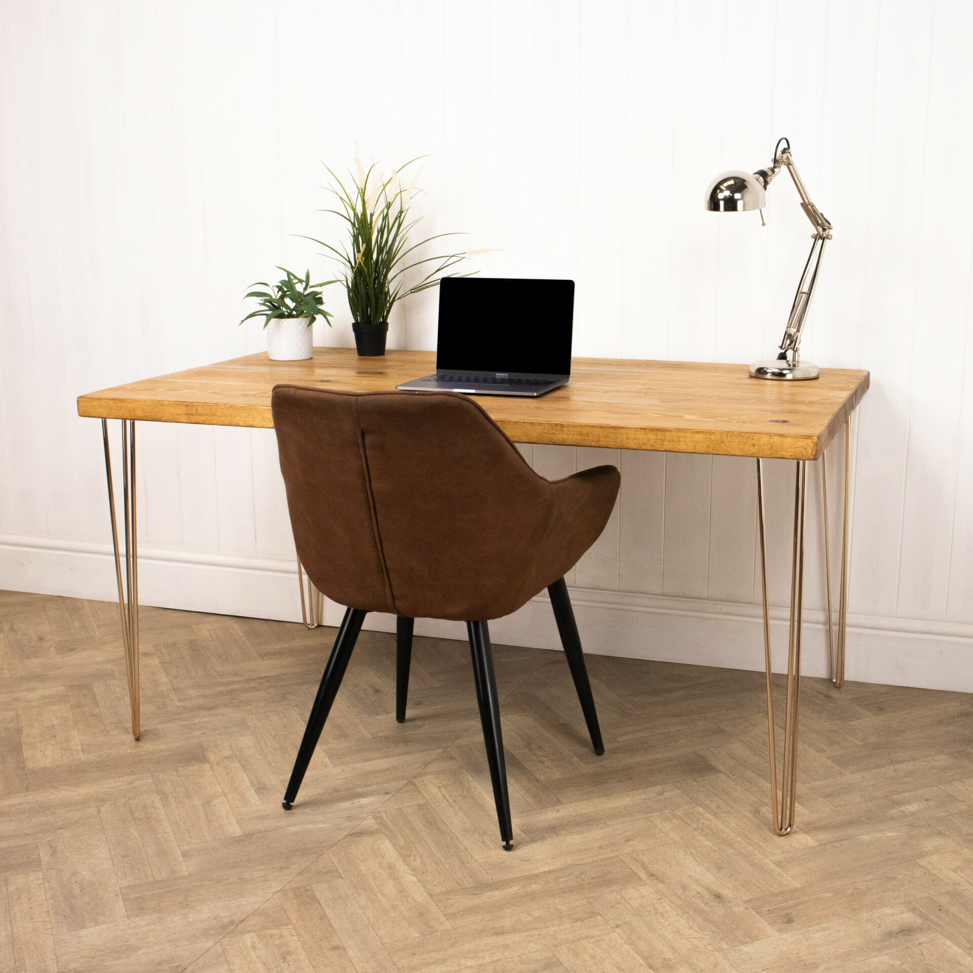 Hairpin 2024 wood desk