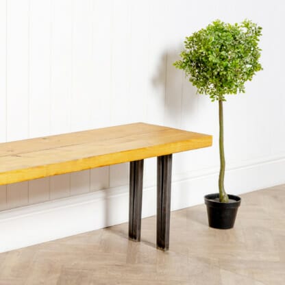 Straight-Box-Hairpin-Industrial-Steel-Bench
