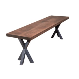 Rustic-Bench-with-XX-Legs-14