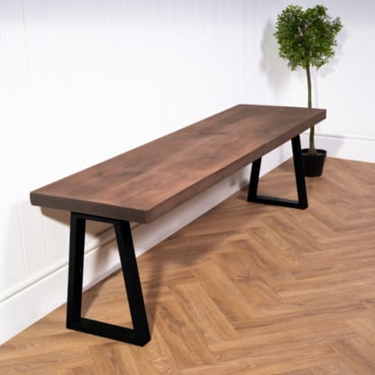 Rustic-Bench-with-Trapezium-Legs-11