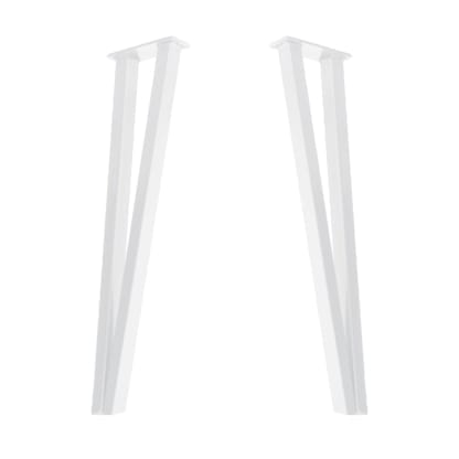 Angled-Box-Hairpin-Industrial-Steel-Table-Legs-White-2