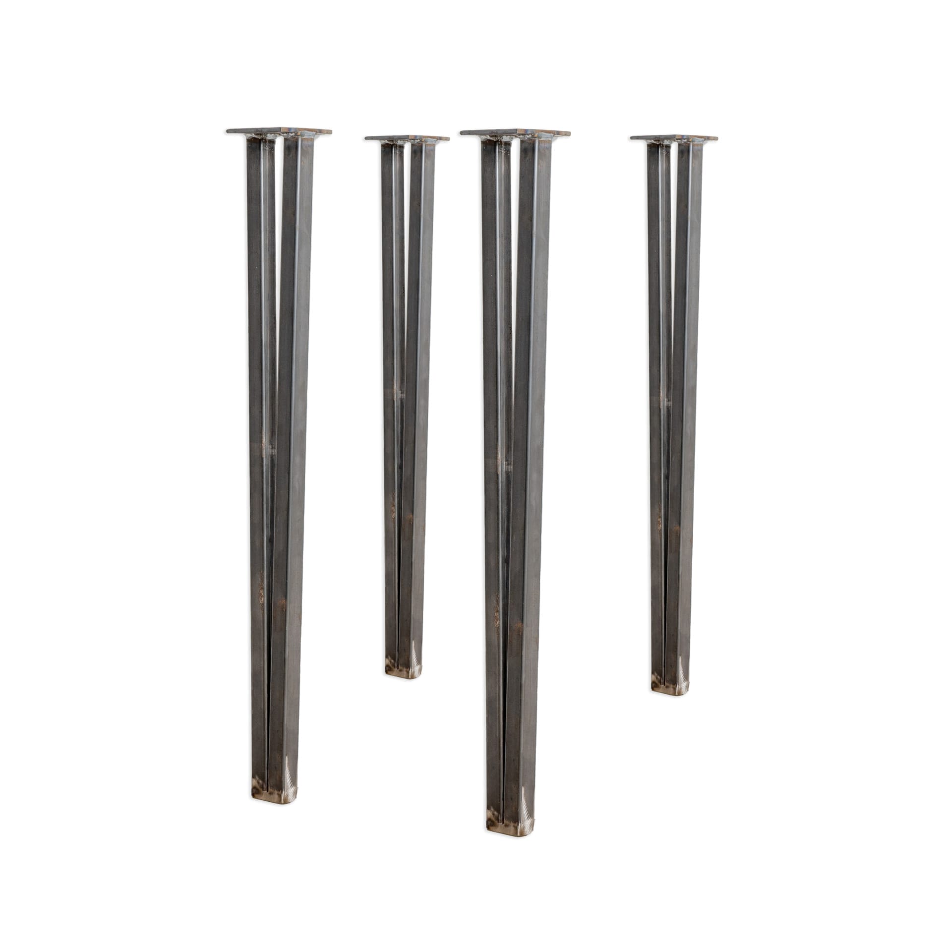 Brushed steel deals table legs