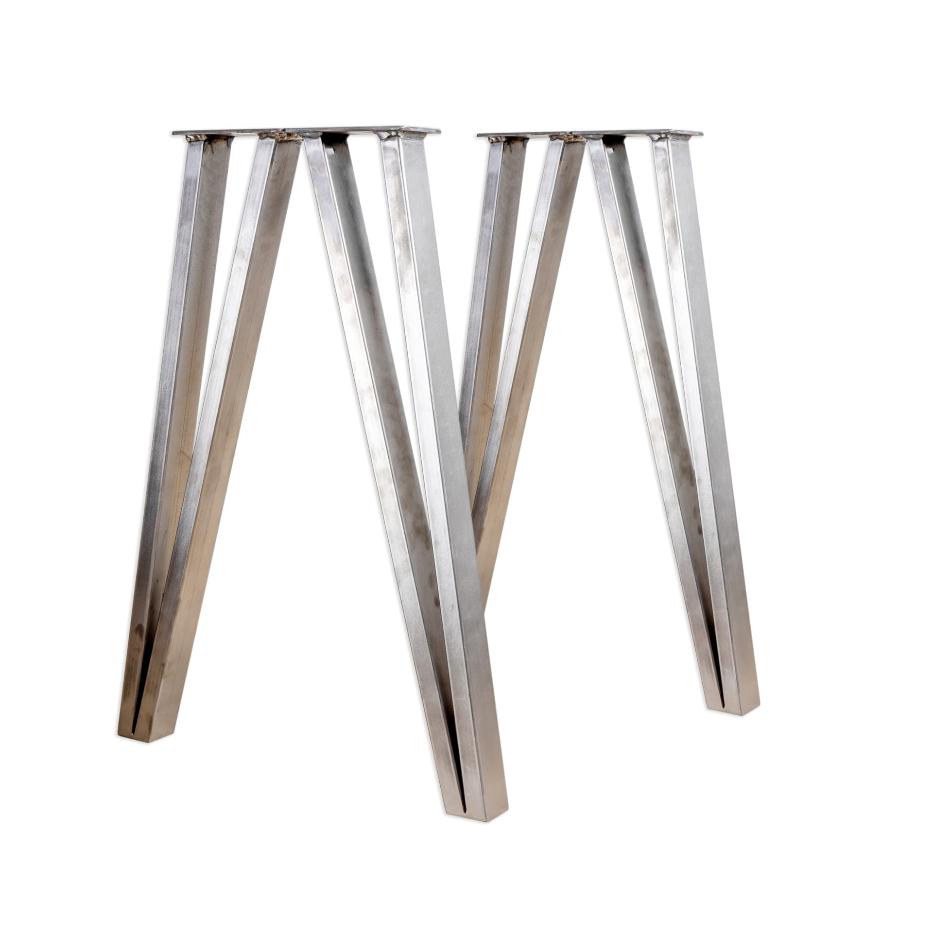 Angled metal table deals legs