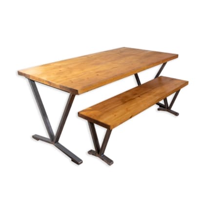 Rustic-Dining-Table-with-Goblet-Legs-Industrial-Reclaimed-Timber-Style-2