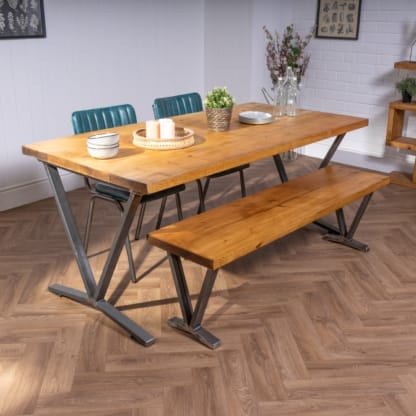 Rustic-Dining-Table-with-Goblet-Legs-Industrial-Reclaimed-Timber-Style