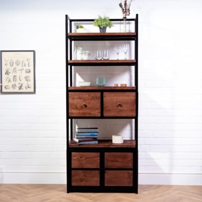 Rustic-Industrial-Style-Bookcase-and-Cabinet-5