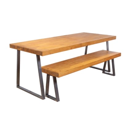 Chunky-Rustic-Dining-Table-with-Trapezium-Legs