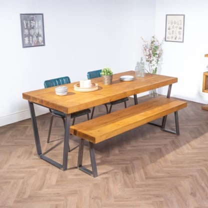 Chunky-Rustic-Dining-Table-with-Reverse-Trapezium-Legs-4